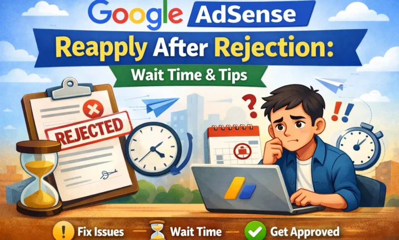 Google AdSense Reapply After Rejection: Wait Time & Tips