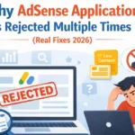 Why AdSense Application Is Rejected Multiple Times (Real Fixes 2026)