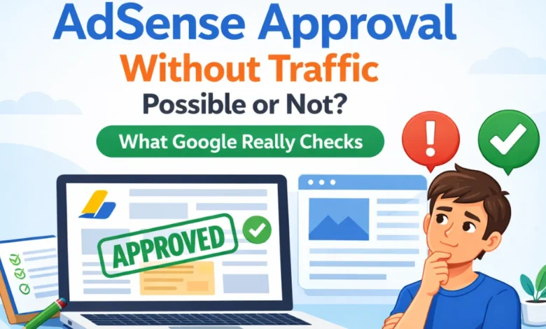 AdSense Approval Without Traffic Possible or Not? What Google Really Checks